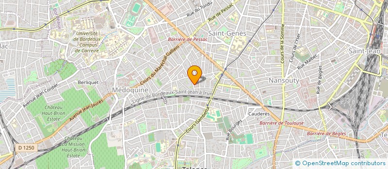 localisation de l'entreprise SCI LVD GALLIENI  TALENCE