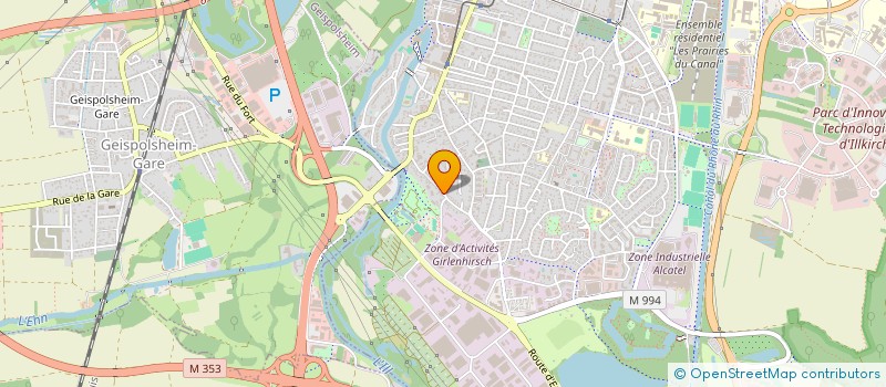 localisation de l'entreprise SCI LVDM  ILLKIRCH-GRAFFENSTADEN