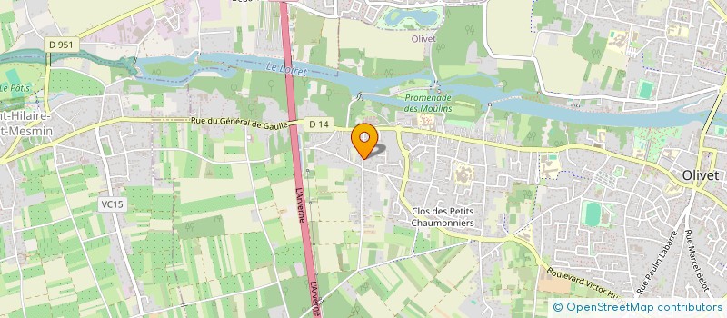 localisation de l'entreprise SCI LVEB à OLIVET