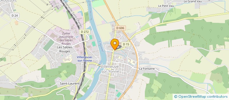 localisation de l'entreprise SCI LVF  VILLENEUVE-SUR-YONNE