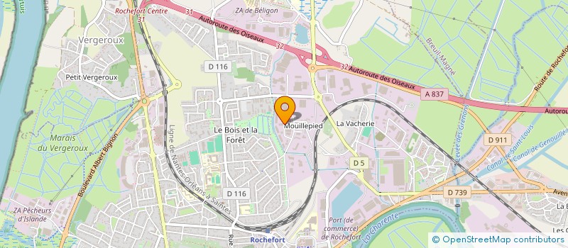 localisation de l'entreprise SCI LVF  ROCHEFORT