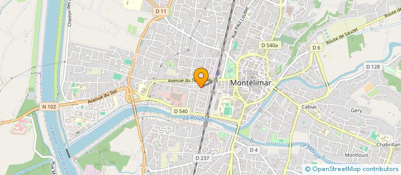 localisation de l'entreprise SCI LVF à MONTELIMAR