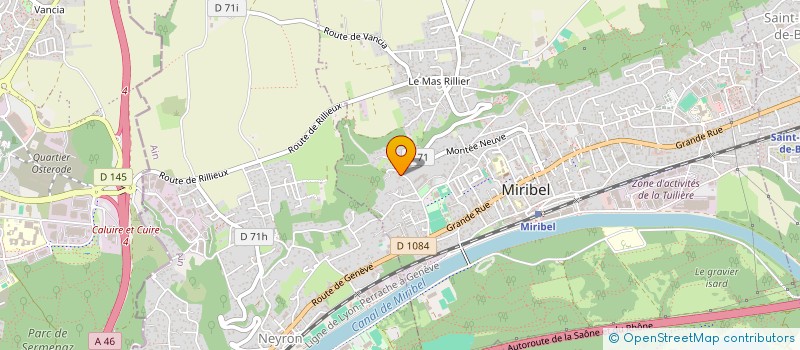 localisation de l'entreprise SCI LVH à MIRIBEL