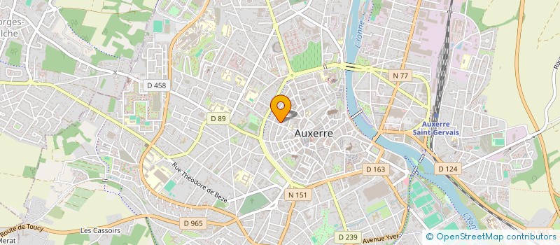 localisation de l'entreprise SCI LVI à AUXERRE