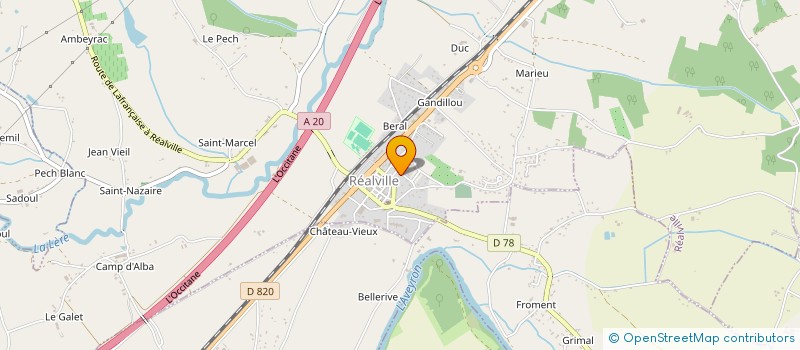 localisation de l'entreprise SCI LVI  REALVILLE