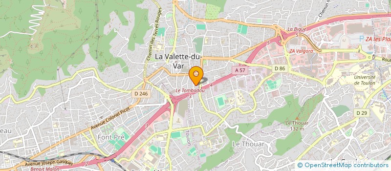 localisation de l'entreprise SCI LVL à LA VALETTE-DU-VAR