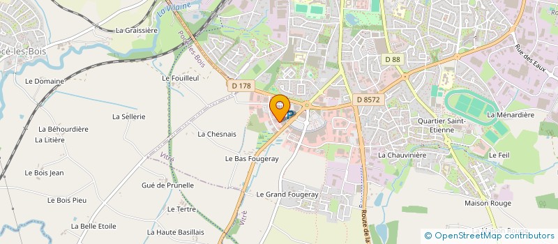 localisation de l'entreprise SCI LVL  VITRE