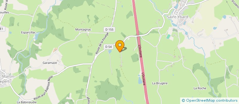 localisation de l'entreprise SCI LVMB  SAINT-YBARD