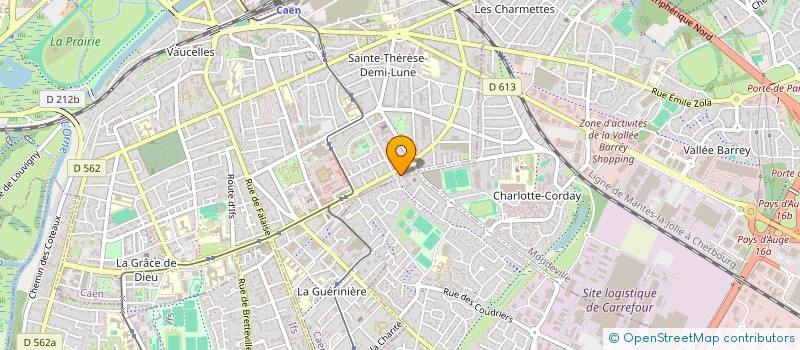 localisation de l'entreprise SCI LVMH à CAEN
