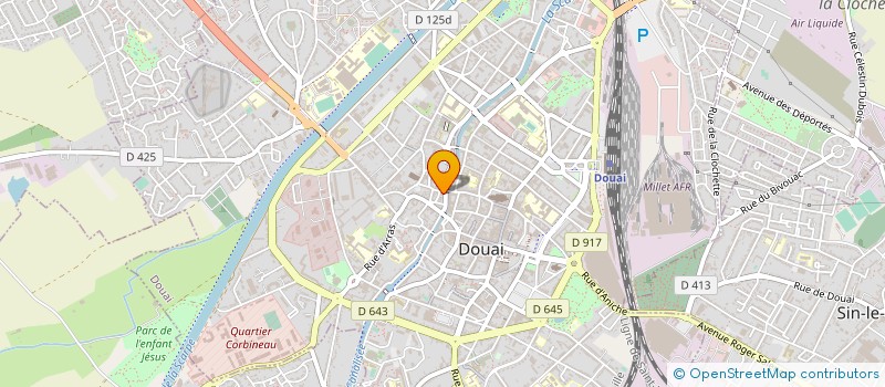 localisation de l'entreprise SCI LVML  DOUAI