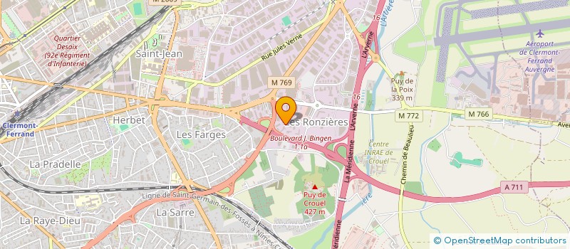 localisation de l'entreprise SCI LVN  CLERMONT-FERRAND