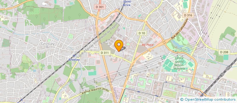 localisation de l'entreprise SCI LVP GROSLAY  GROSLAY