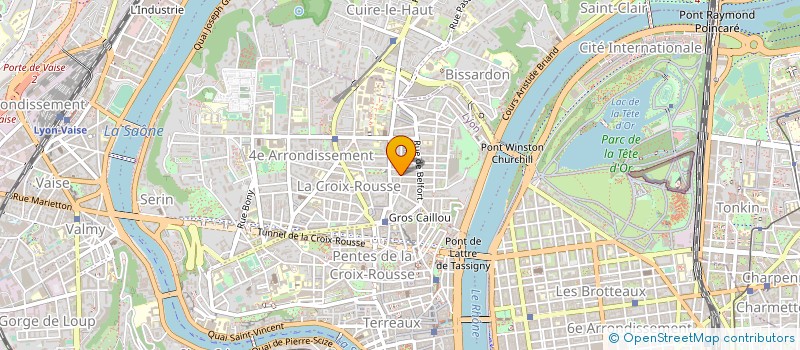 localisation de l'entreprise SCI LVPH  LYON