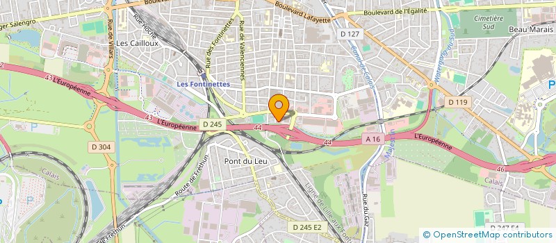 localisation de l'entreprise SCI LVSTAR  CALAIS