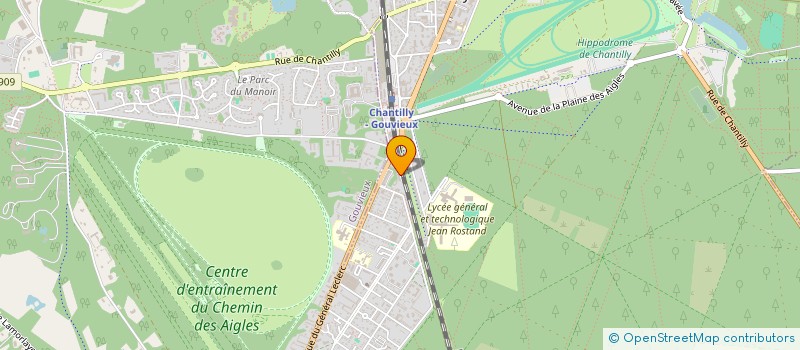 localisation de l'entreprise SCI LVT  CHANTILLY