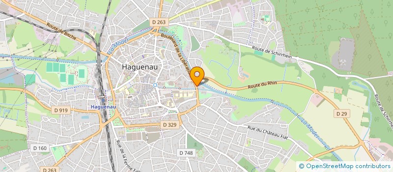 localisation de l'entreprise SCI LW 109  HAGUENAU