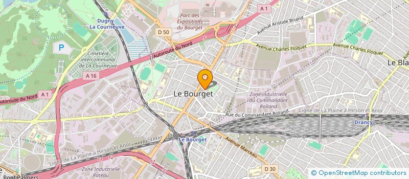 localisation de l'entreprise SCI LW à LE BOURGET