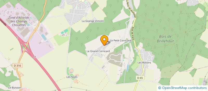 localisation de l'entreprise SCI LW  VERNON