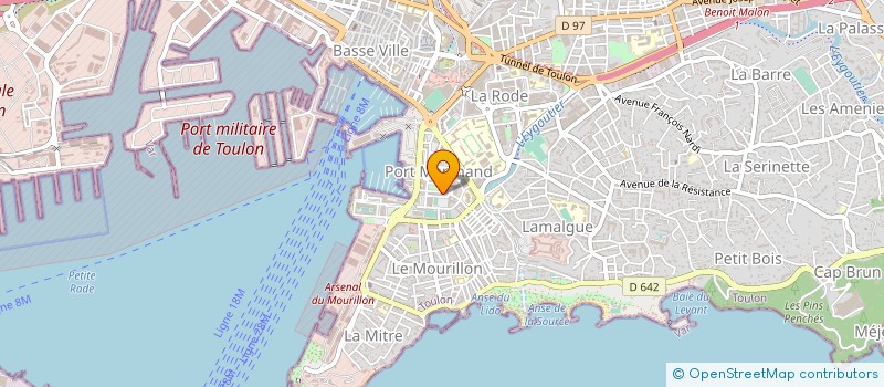 localisation de l'entreprise SCI LW IMMOBILIER  TOULON