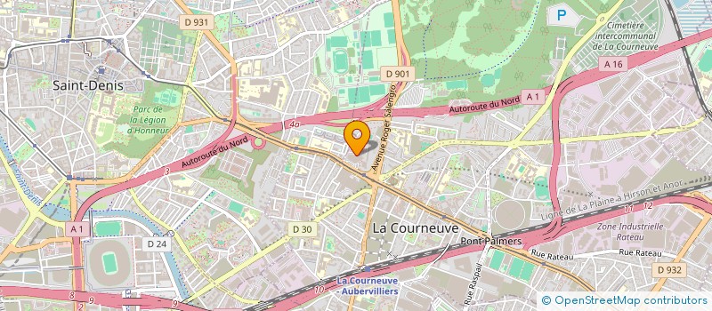 localisation de l'entreprise SCI LWC IMMO à LA COURNEUVE