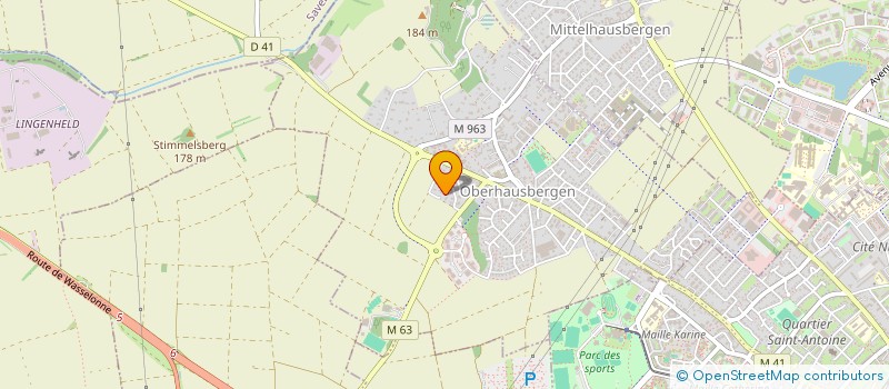 localisation de l'entreprise SCI LXM  OBERHAUSBERGEN