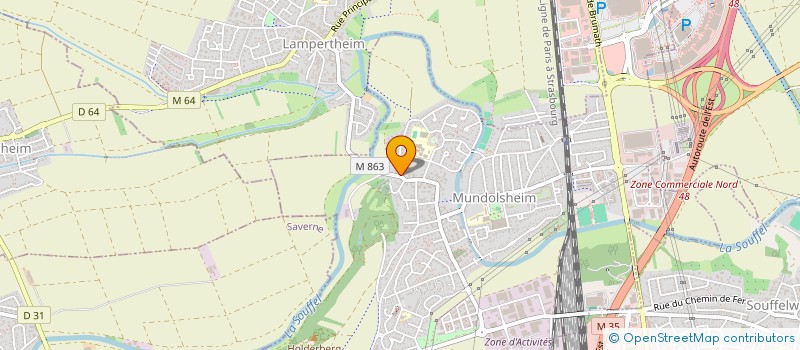 localisation de l'entreprise SCI LY  MUNDOLSHEIM