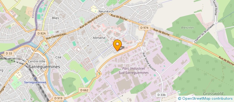 localisation de l'entreprise SCI LY à SARREGUEMINES