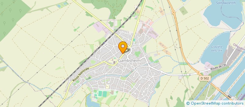 localisation de l'entreprise SCI LY N4  GAMBSHEIM