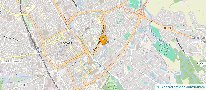 localisation de l'entreprise SCI LYA à TROYES