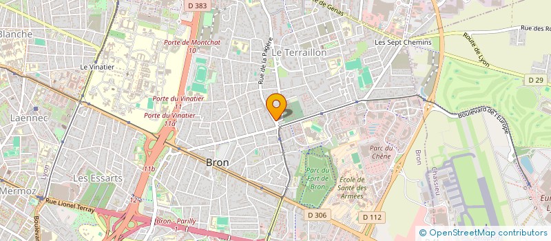 localisation de l'entreprise SCI LYAD  BRON