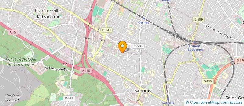 localisation de l'entreprise SCI LYANE  SANNOIS