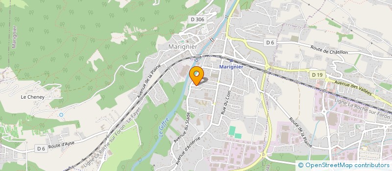 localisation de l'entreprise SCI LYAP  MARIGNIER