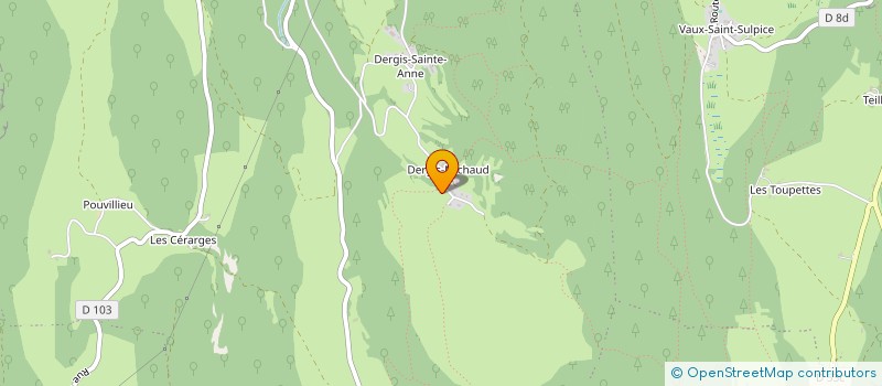 localisation de l'entreprise SCI LYAUDET DERGIS  PLATEAU D'HAUTEVILLE