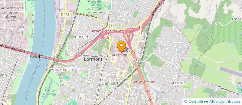 localisation de l'entreprise SCI LYAUTEY  LORMONT