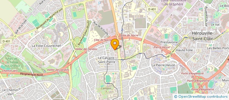 localisation de l'entreprise SCI LYAUTEY à CAEN