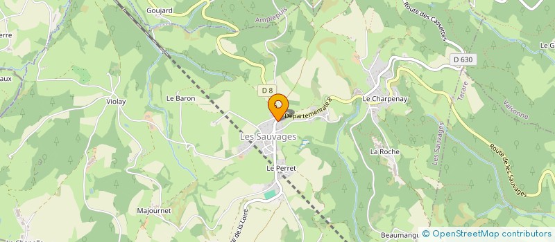 localisation de l'entreprise SCI LYB  LES SAUVAGES