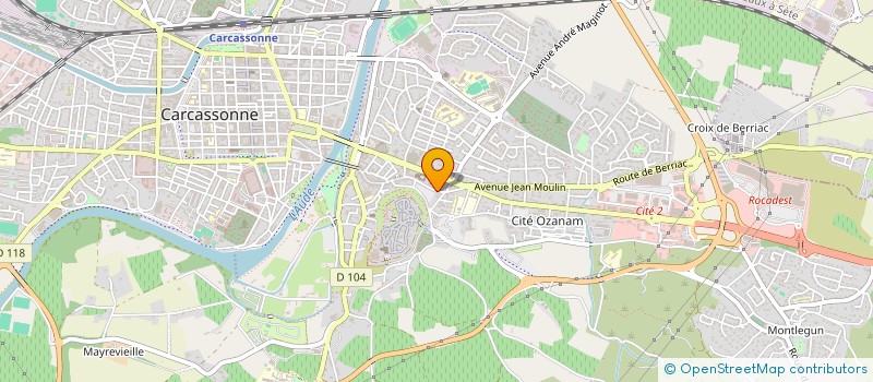 localisation de l'entreprise SCI LYBER à CARCASSONNE