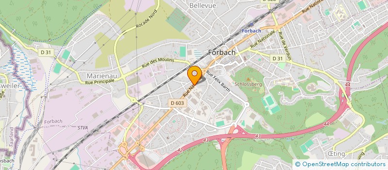 localisation de l'entreprise SCI LYBERTY  FORBACH