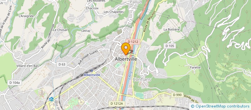 localisation de l'entreprise SCI LYCA  ALBERTVILLE