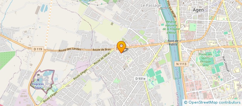 localisation de l'entreprise SCI LYCAENA  LE PASSAGE