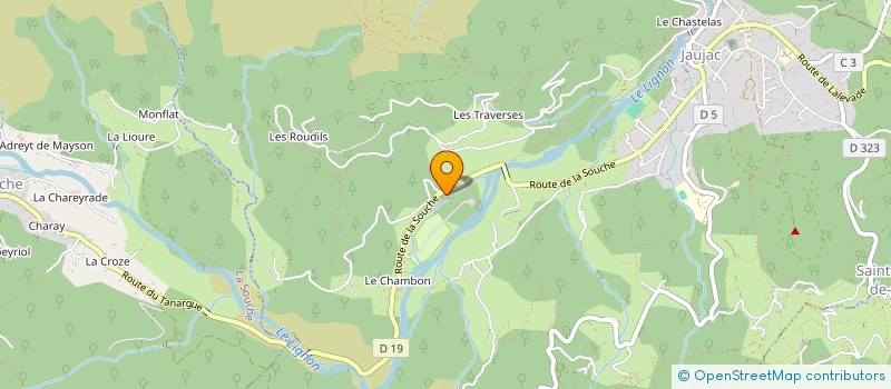 localisation de l'entreprise SCI LYD  JAUJAC