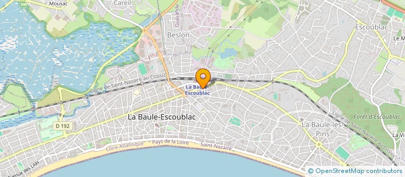 localisation de l'entreprise SCI LYDA  LA BAULE-ESCOUBLAC