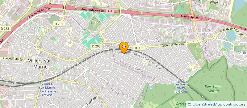 localisation de l'entreprise SCI LYDIA ET EDGAR  NOISY-LE-GRAND