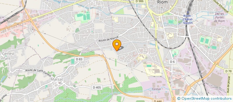 localisation de l'entreprise SCI LYDIE 1  RIOM