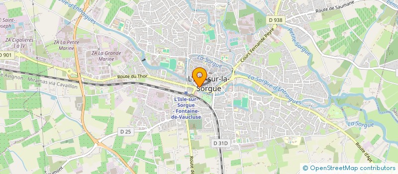 localisation de l'entreprise SCI LYDIE  L'ISLE-SUR-LA-SORGUE