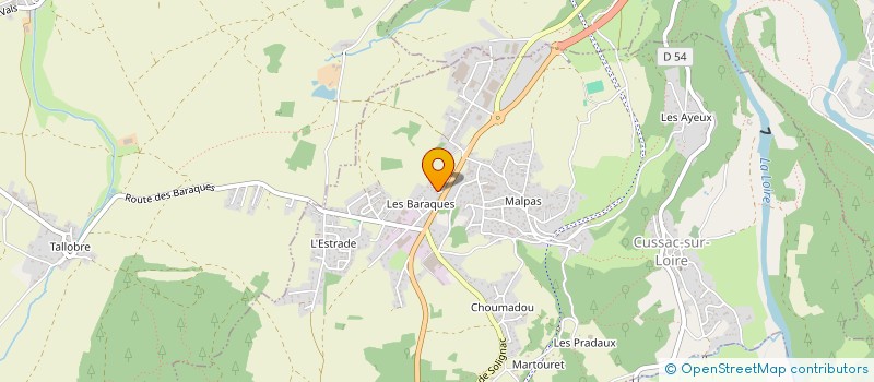 localisation de l'entreprise SCI LYDIE  CUSSAC-SUR-LOIRE