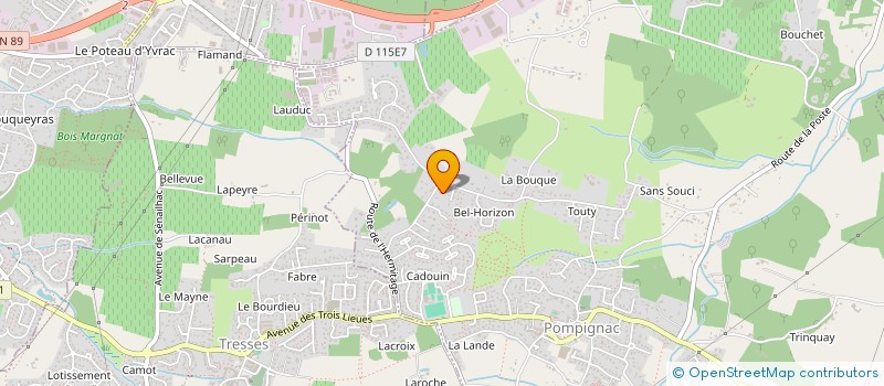 localisation de l'entreprise SCI LYDO  POMPIGNAC