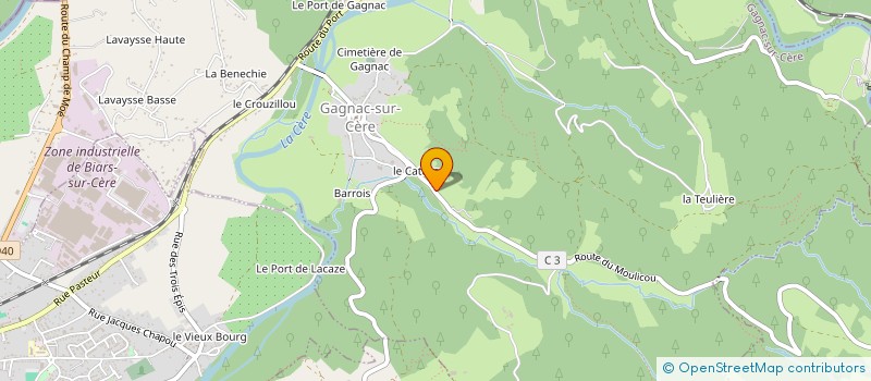 localisation de l'entreprise SCI LYHO  GAGNAC-SUR-CERE