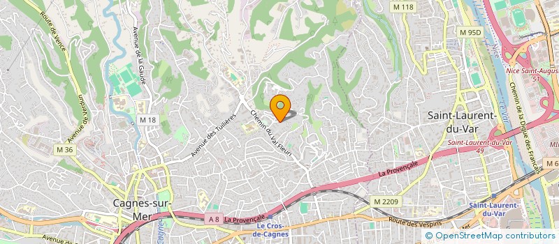 localisation de l'entreprise SCI LYLIA à CAGNES-SUR-MER