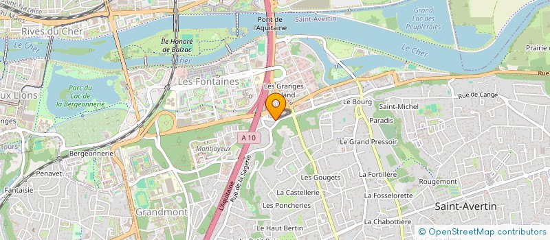 localisation de l'entreprise SCI LYLIAN'S  SAINT-AVERTIN